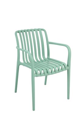 Fauteuil de jardin BARI polypropylène vert pastel - BOCARNEA