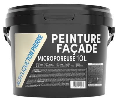 Peinture Acrylique pour façades 10 L ton pierre - TDP