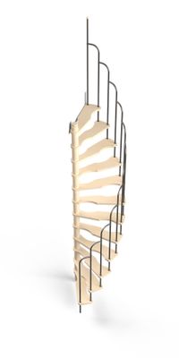 Escalier Saturne gain de place avec rampe SOGEM