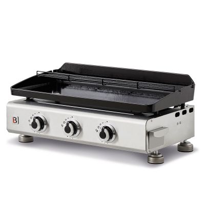 Plancha à gaz 3 brûleurs Silvia II G Fonte BRASERO