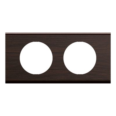 Plaque de finition 2 postes Frêne wengué - Céliane LEGRAND