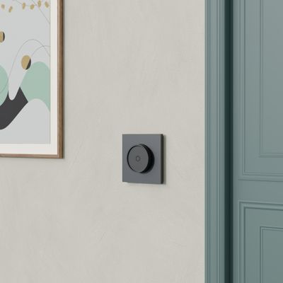 Variateur de lumière rotatif universel Odace 2025 noir - SCHNEIDER ELECTRIC