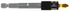Porte embout et douilles 2 en 1 pour embout hexa 6,35 et douille carré 1/4 TIVOLY