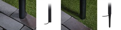 Borne extérieur à piquer LED 60cm Plug & Shine noir IP65 150 lumens  blanc chaud - PAULMANN