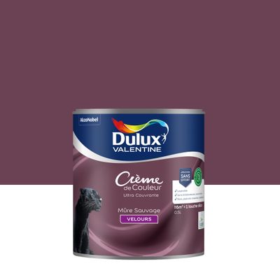 Peinture crème de couleur Mure Sauvage velours 0,5L - DULUX VALENTINE