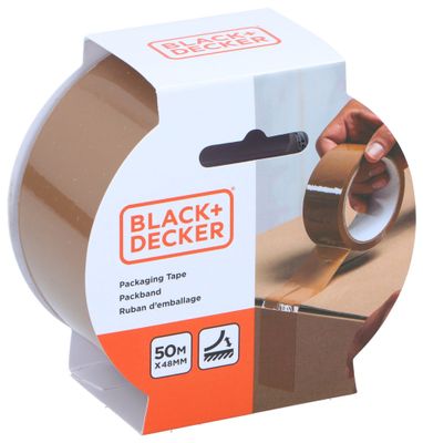 Ruban adhésif d'emballage 50 m x 48 mm - BLACK & DECKER