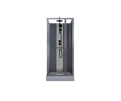 Cabine de douche Slide gris 90 x 90 x 225 cm OCEA