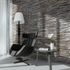 Parement mural intérieur/extérieur gris SIENNA 33 x 7,5 cm paquet de 0,5 m² MODULO