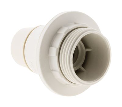 Douille électrique E14 plastique blanc - ZENITECH