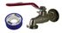 Robinet pour cuve plastique à boisseau 1/4 de tour mâle 20 x 27 avec ruban téflon QUICK PLOMBERIE