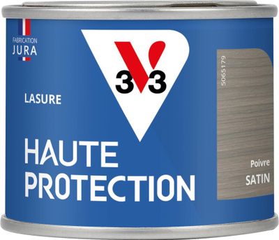 Lasure Haute Protection 8 ans satin poivre 125 mL - V33