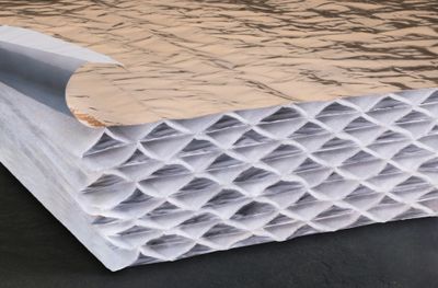 Panneau d'isolant alvéolaire HYBRIS 31 Mur - Épaisseur 105 mm- l.1,20 x 2,70 m - Ballot de 4 panneaux - ACTIS