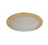 Plafonnier rond blanc/ bois E27 60W EZIO COREP