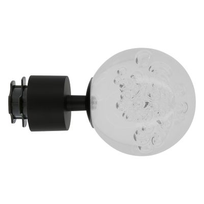 Embout déco bulles en métal diam 28 mm Finition Noir mat - MOBOIS