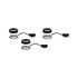 Spots LED encastrables ou saillie sous-meubles par 3 Noir - Pukk PAULMANN