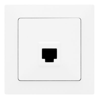 Prise RJ45 informatique-téléphone blanc Delta Line SIEMENS