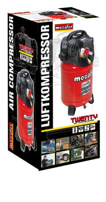 Compresseur vertical 24 l 1,5 HP 8 bar Twenty MECAFER