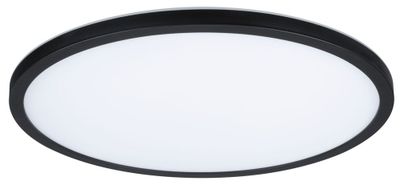 Plafonnier salle de bains LED Atria Shine Ø 40cm noir IP44 2800 lumens blanc variable CCT - PAULMANN