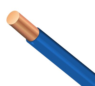 Fil électrique H07V-U 1,5 mm² rigide bleu 100 m