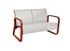 Canapé de jardin QUENZA II aluminium terra chevron crème, Livraison à domicile incluse - PROLOISIRS