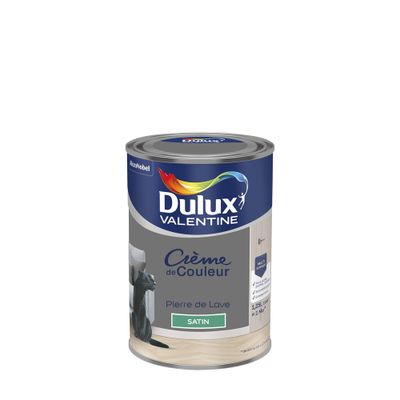 Peinture crème de couleur Pierre de Lave Satin 1,25 L - DULUX VALENTINE