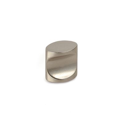 Bouton de meuble incurvé nickel 17 mm x 11 mm REI