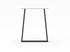 Pied de table XL trapèze 710 x 580 x 60 mm métal noir REI