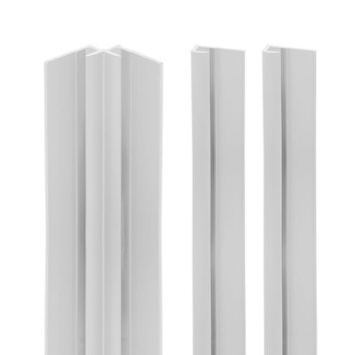 Profilés d'angle blanc 2x finitions 1x angle intérieur pour panneaux muraux 255 cm - SCHULTE