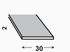 Profilé plat acier étiré 30 x 2 mm 1 m CQFD