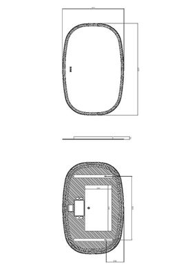 Miroir lumineux 80 X 120 cm Carmen 2 MP GLASS