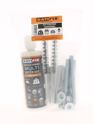 Kit de cheville chimique Polifix SF et canules tamis tiges filetées 110 BATIFIX