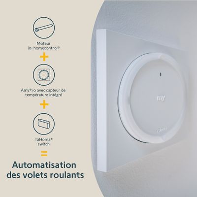 Télécommande avec capteur de température AMY 1 Modes io - SOMFY