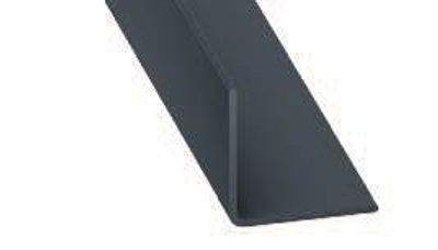 Cornière égale PVC anthracite 20 x 20 mm 2,60 m CQFD