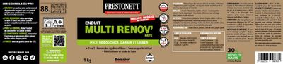 Enduit universel en pâte 1KG PRESTONETT