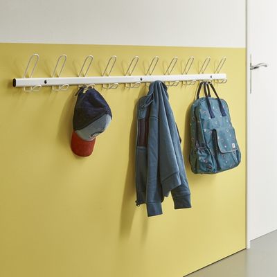Porte manteau collège 10 têtes blanc MOTTEZ