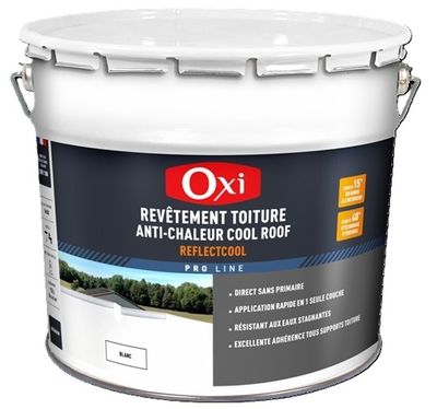 Revêtement toiture anti-chaleur COOL ROOF 15 L - OXI