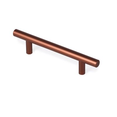 Poignée de meuble cylindrique inox moka entraxe 96 mm REI