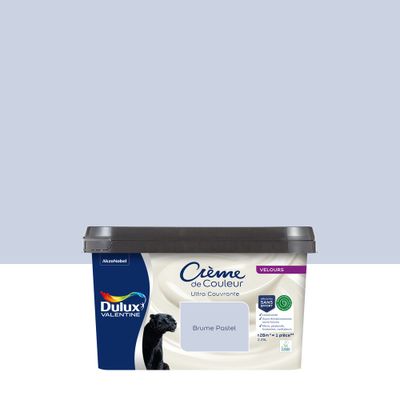 Peinture crème de couleur Brume Pastel velours 2,25L - DULUX VALENTINE