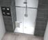 Porte de douche coulissante 140x195 cm profilé chrome verre transparent 6 mm Serenity - OCEA
