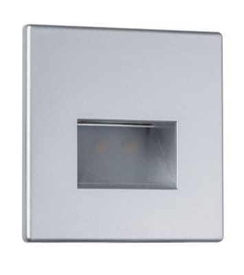 Spot LED encastrable mural carré chrome mat - PAULMANN