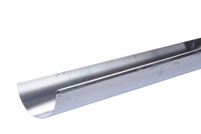 Gouttière demi-ronde développé 25 cm zinc diamètre 80 mm L2 m - EDILIANS