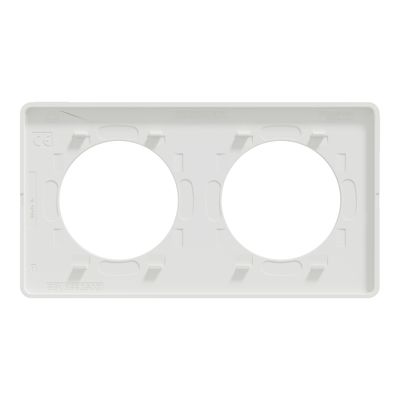 Plaque de finition 2 postes aluminium effet martelé - Odace Touch SCHNEIDER ELECTRIC
