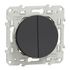 Interrupteur va-et-vient et bouton poussoir anthracite - Odace 2011 SCHNEIDER ELECTRIC