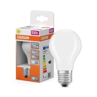 Ampoule LED E27 Rétrofit Dépolie 7.5 W = 1055 lumens blanc neutre Star OSRAM