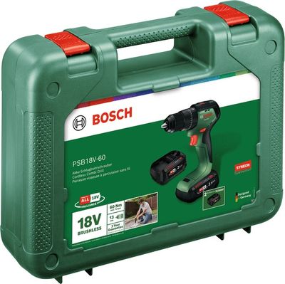 Perceuse à percussion sans fil 18 V PSB 18V-60 (Brushless) - BOSCH