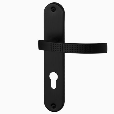 Poignées de porte Ibiza noir mat à cylindre ALPERTEC