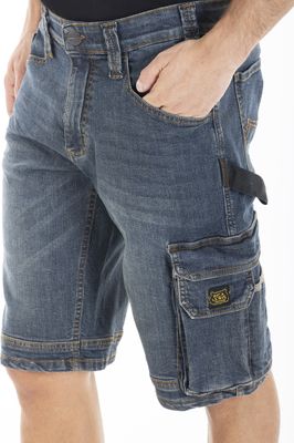Bermuda de travail stretch SUNJOB denim Taille 42 RICA LEWIS