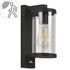 Applique extérieur E27 détecteur de mouvements Lenny noir IP44 60W - COREP
