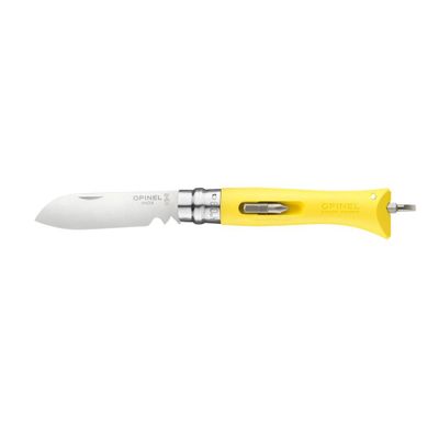 Couteau de poche bricolage jaune multifonction - OPINEL