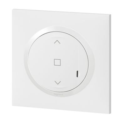 Interrupteur volet roulant encastrable connecté + plaque Blanc - Dooxie with Netatmo LEGRAND